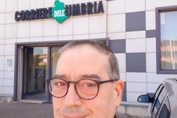 Mauro Barzagna nella foto pubblicata sul sito del Corriere dell'Umbria