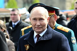 Vladimir Putin alla parata militare